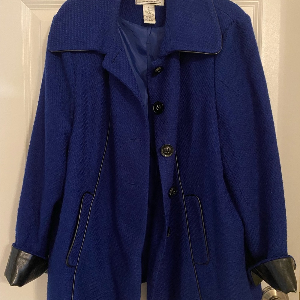 Elegant Blue Women's Coat
